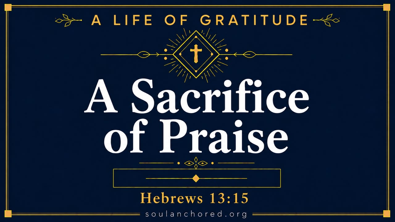 Day 112 devotional - A Sacrifice of Praise - A Life of Gratitude - Soul Anchored