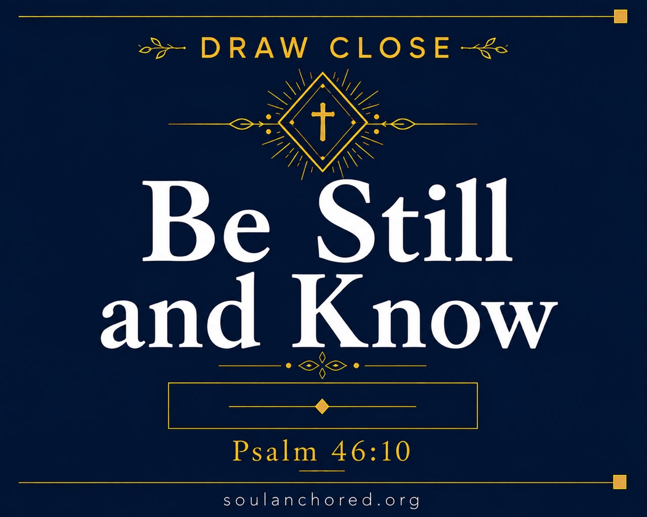 Day 96 devotional - Be Still and Know - Awaken My Soul - Soul Anchored