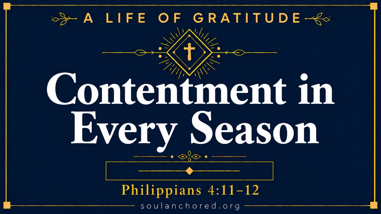 Day 110 devotional - Contentment in Every Season - A Life of Gratitude - Soul Anchored
