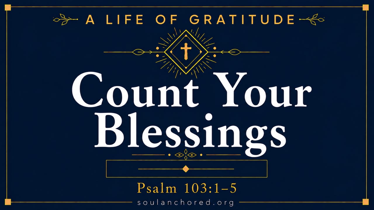 Day 108 devotional - Count Your Blessings - A Life of Gratitude - Soul Anchored