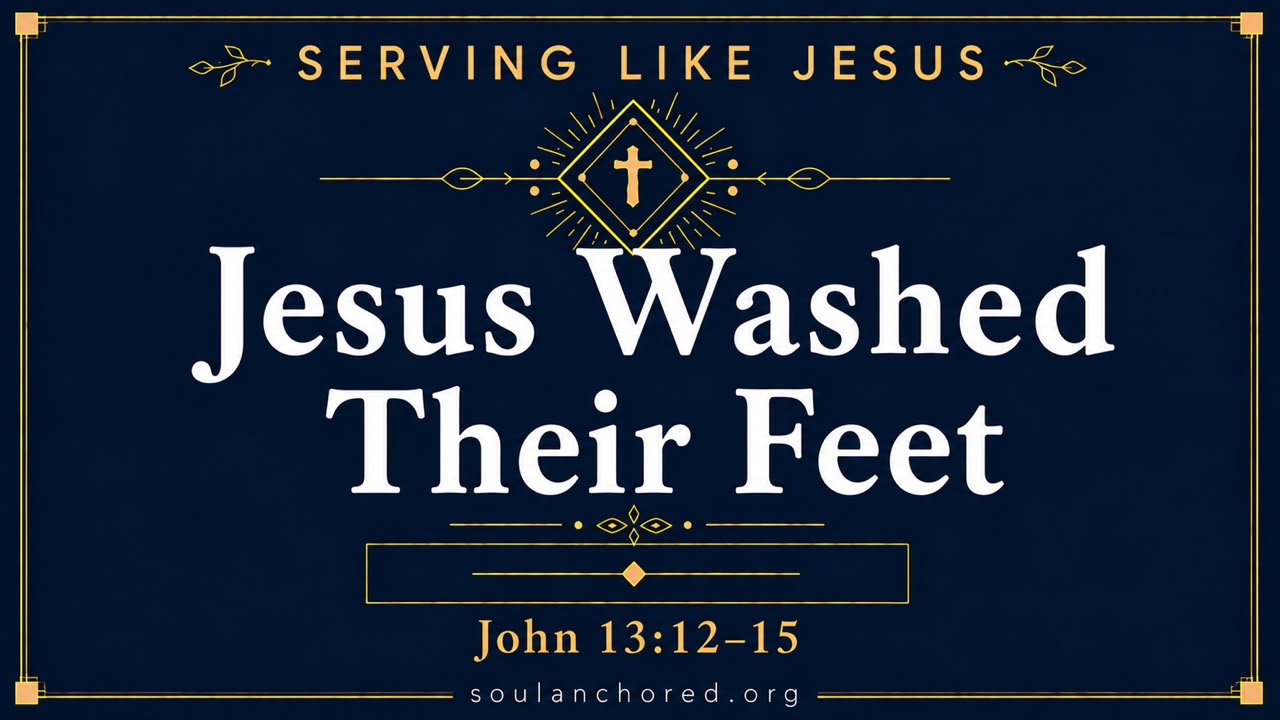 Day 114 devotional - Jesus Washed Their Feet - Serving Like Jesus - Soul Anchored