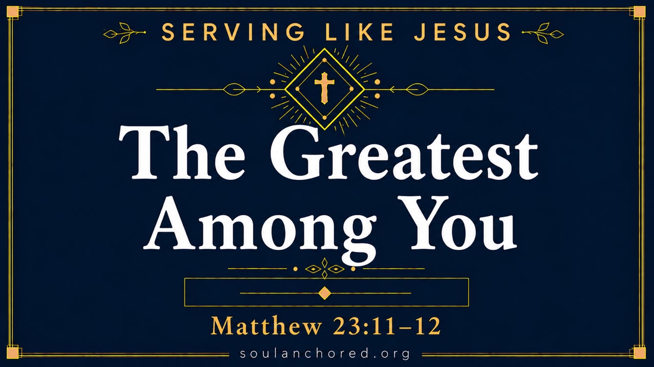 The Greatest Among You Will Be Your Servant